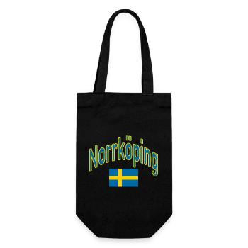 Norrköping schweden flagge - Geschenkbeutel für Flaschen - Schwarz - Vorne
