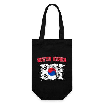 Koreaner und Stolz Südkorea - Geschenkbeutel für Flaschen - Schwarz - Vorne