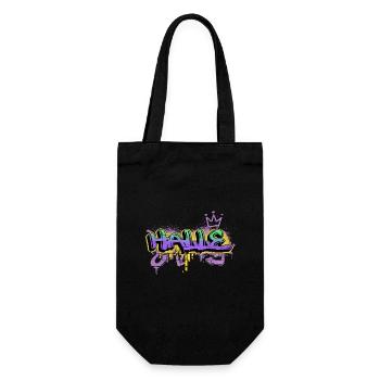 Halle Germany City Graffiti Spray Sprayer - Gift Bag for Bottles - black - Front