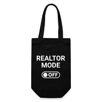 Realtor Mode OFF - Gift Bag for Bottles - black - Front