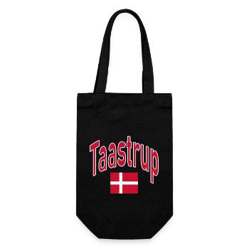 Taastrup Denmark flag - Gift Bag for Bottles - black - Front