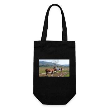 Chevaux - Sac à bouteille - noir - Devant