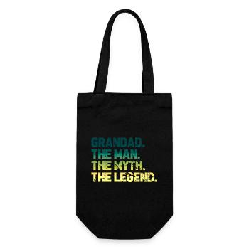 Grandad the man the myth the legend - Gift Bag for Bottles - black - Front