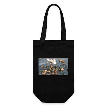 Canard en famille - Sac à bouteille - noir - Devant