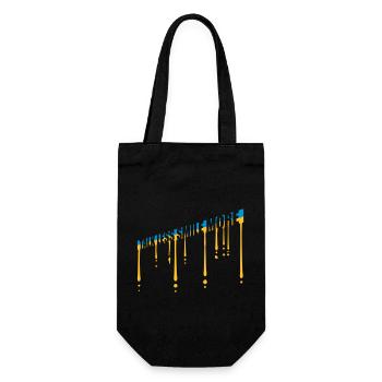 talk less smile more - Gift Bag for Bottles - black - Front