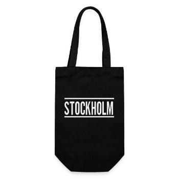 Stockholm - Geschenkbeutel für Flaschen - Schwarz - Vorne