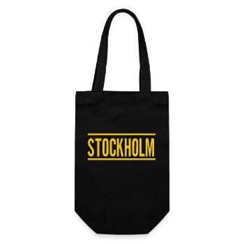 Stockholm - Geschenkbeutel für Flaschen - Schwarz - Vorne