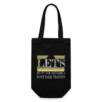 funny quote 1960s present idea gift idea - Geschenkbeutel für Flaschen - Schwarz - Vorne