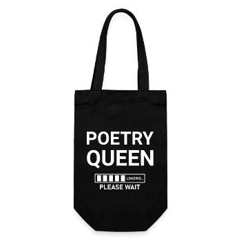 Poetry Queen Loading Please Wait - Gift Bag for Bottles - black - Front