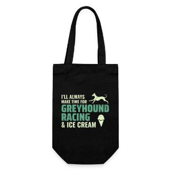 Greyhound Racing Ice Cream Dog Pet Race Animal - Sac à bouteille - noir - Devant