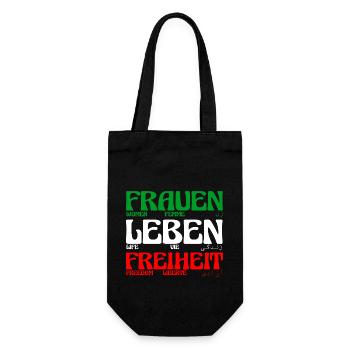 Frauen Leben Freiheit - Women Life Freedom - Gift Bag for Bottles - black - Front