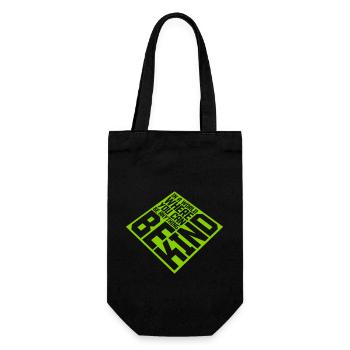 you can be kind - Gift Bag for Bottles - black - Front