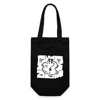 Pirate map - Sac à bouteille - noir - Devant