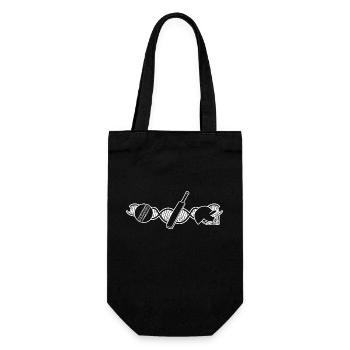 Cricket Slogan Gift Cricket Fan Team Cricket - Gift Bag for Bottles - black - Front