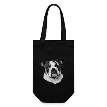 Bulldog français chien anglais 3 - Sac à bouteille - noir - Devant