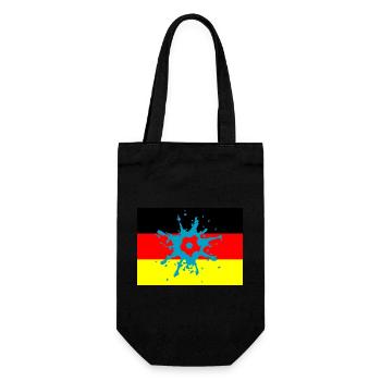 Soccer Fussball - Geschenkbeutel für Flaschen - Schwarz - Vorne