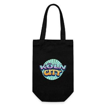 Cologne Allemagne Ville Police Pop Art Comic - Sac à bouteille - noir - Devant