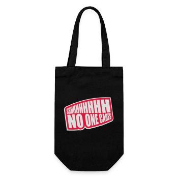 chut personne ne s’en soucie - Sac à bouteille - noir - Devant