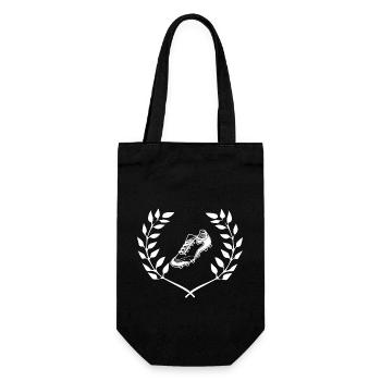 Fußball Soccer - Geschenkbeutel für Flaschen - Schwarz - Vorne