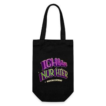 bday chihuahua geschenkidee zitat spaß haustier - Geschenkbeutel für Flaschen - Schwarz - Vorne