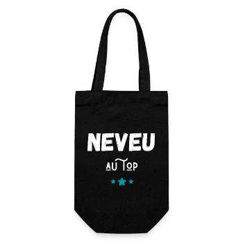 neveu au top idée cadeau - Sac à bouteille - noir - Devant