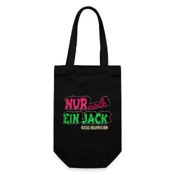 bday zitat terrier statement hund tier - Geschenkbeutel für Flaschen - Schwarz - Vorne