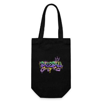 Baseball Graffiti Sprayer Baseball Player Sports - Gift Bag for Bottles - black - Front