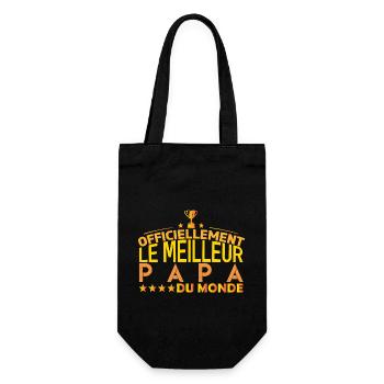 Papa Fête des pères cadeau pour papa | anniv papa - Sac à bouteille - noir - Devant
