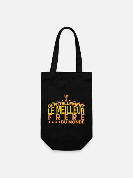frère meilleur frère mon frérot cadeau frère !! - Sac à bouteille - noir