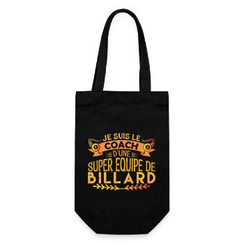 Coach Billard | Cadeau coach Billard Le Meilleur ! - Sac à bouteille - noir - Devant