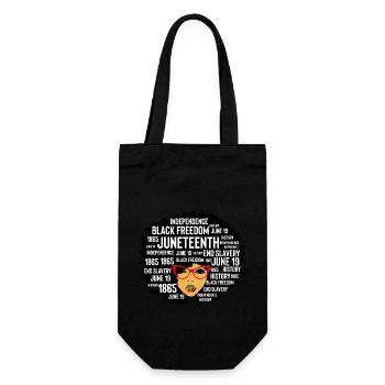 BLACK history month design - Sac à bouteille - noir - Devant