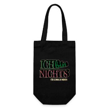 angeber geek auszubildender humor narzisstisch - Geschenkbeutel für Flaschen - Schwarz - Vorne