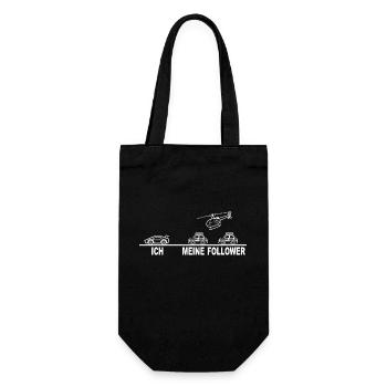 ICH UND MEINE FOLLOWER OKF - Geschenkbeutel für Flaschen - Schwarz - Vorne