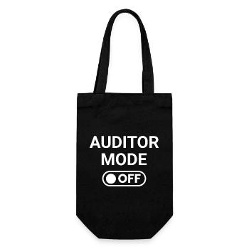 Auditor Mode OFF - Gift Bag for Bottles - black - Front