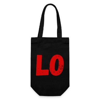 Liebe passendes T-Shirt Paar - Geschenkbeutel für Flaschen - Schwarz - Vorne