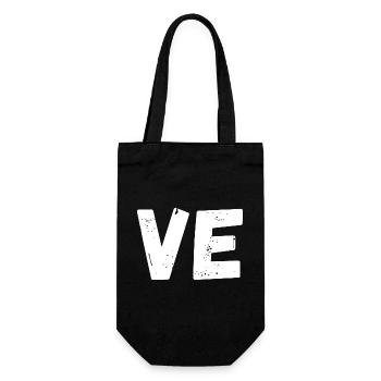 Liebe passendes T-Shirt Paar - Geschenkbeutel für Flaschen - Schwarz - Vorne