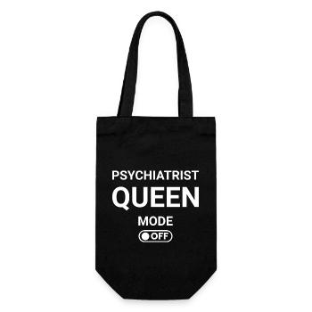Psychiatrist Queen Mode OFF - Gift Bag for Bottles - black - Front