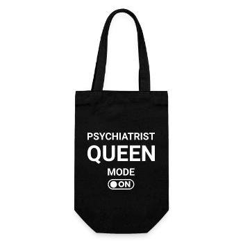 Psychiatrist Queen Mode ON - Gift Bag for Bottles - black - Front