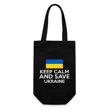 RESTEZ CALME ET SAUVEZ L’UKRAINE - Sac à bouteille - noir - Devant