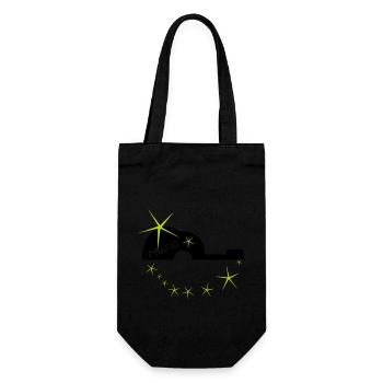 Star Gitarre - Geschenkbeutel für Flaschen - Schwarz - Vorne