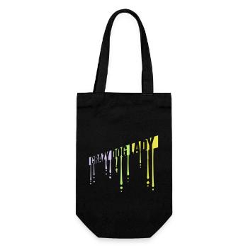 crazy dog lady quote - Gift Bag for Bottles - black - Front
