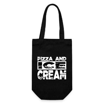 geek cat content food funny quote valentines day - Geschenkbeutel für Flaschen - Schwarz - Vorne