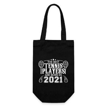 2021 Tennisspieler | Tennisspieler Geschenk 2021 - Geschenkbeutel für Flaschen - Schwarz - Vorne
