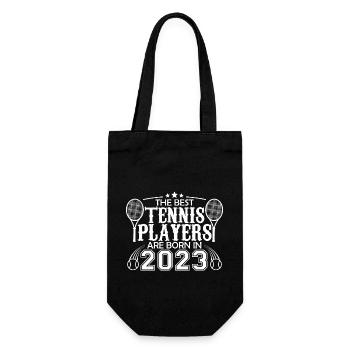 2023 Tennisspieler | Tennisspieler Geschenk 2023 - Geschenkbeutel für Flaschen - Schwarz - Vorne