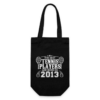 2013 Tennisspieler | Tennisspieler Geschenk 2013 - Geschenkbeutel für Flaschen - Schwarz - Vorne