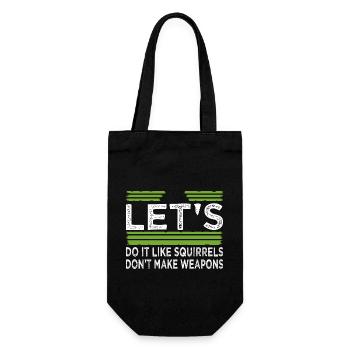 sayings gift peace sign gift idea counterculture - Geschenkbeutel für Flaschen - Schwarz - Vorne