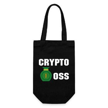 Bitcoin Trading Crypto Aktien - Geschenkbeutel für Flaschen - Schwarz - Vorne