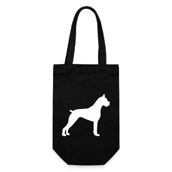 Dog Hund - Gift Bag for Bottles - black - Front