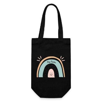 Big Sister Rainbow - Gift Bag for Bottles - black - Front