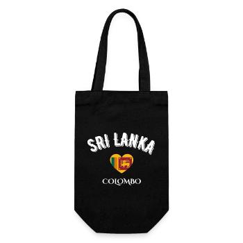 Sri Lanka Colombo - Geschenkbeutel für Flaschen - Schwarz - Vorne